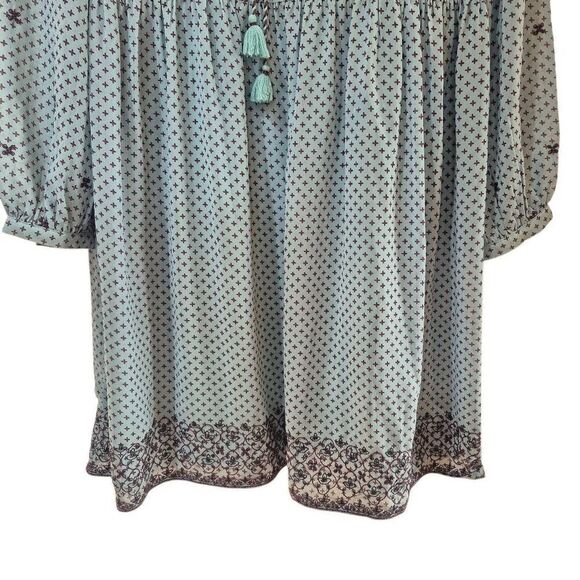 Time & Tru Women's Blue & Purple Poly Print Dress & Slip - Picture 5 of 11